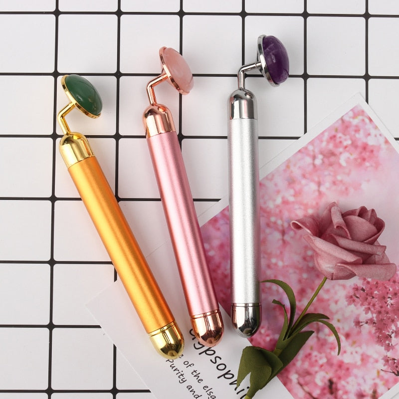 Vibrating Quartz Jade Massager